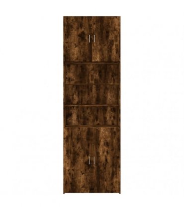 vidaXL Highboard Smoked Oak 80x42,5x249 cm Engineered Wood