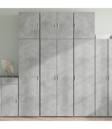 vidaXL Highboard Concrete Grey 80x42,5x249 cm Engineered Wood