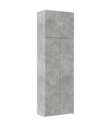 vidaXL Highboard Concrete Grey 80x42,5x249 cm Engineered Wood