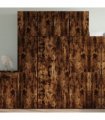 vidaXL Highboard Smoked Oak 80x42,5x249 cm Engineered Wood