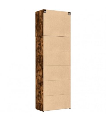 vidaXL Highboard Smoked Oak 80x42,5x249 cm Engineered Wood