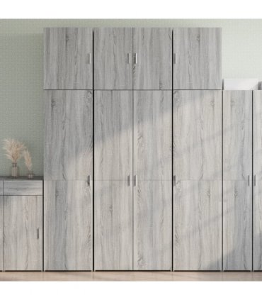 vidaXL Highboard Grey Sonoma 80x42,5x249 cm Engineered Wood