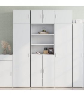 vidaXL Highboard White 70x42,5x185 cm Engineered Wood