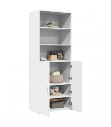 vidaXL Highboard White 70x42,5x185 cm Engineered Wood