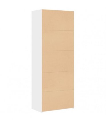 vidaXL Highboard White 70x42,5x185 cm Engineered Wood
