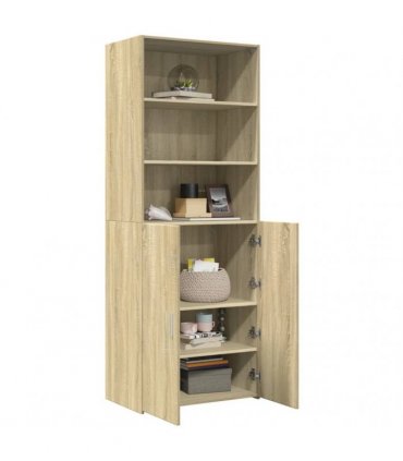 vidaXL Highboard Sonoma Oak 70x42,5x185 cm Engineered Wood