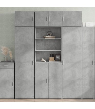 vidaXL Highboard Concrete Grey 70x42,5x185 cm Engineered Wood