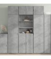 vidaXL Highboard Concrete Grey 70x42,5x185 cm Engineered Wood