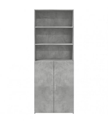 vidaXL Highboard Concrete Grey 70x42,5x185 cm Engineered Wood