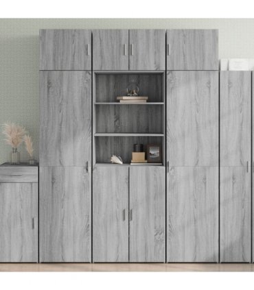 vidaXL Highboard Grey Sonoma 70x42,5x185 cm Engineered Wood