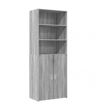 vidaXL Highboard Grey Sonoma 70x42,5x185 cm Engineered Wood