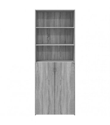 vidaXL Highboard Grey Sonoma 70x42,5x185 cm Engineered Wood