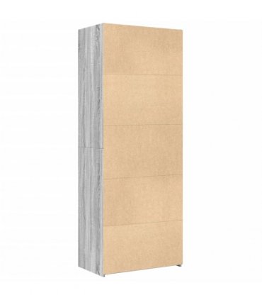 vidaXL Highboard Grey Sonoma 70x42,5x185 cm Engineered Wood
