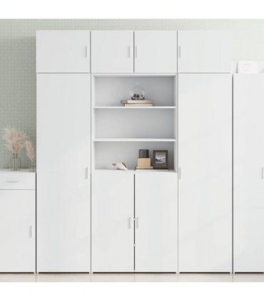 vidaXL Highboard White 80x42,5x185 cm Engineered Wood