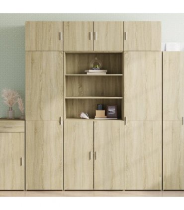 vidaXL Highboard Sonoma Oak 80x42,5x185 cm Engineered Wood