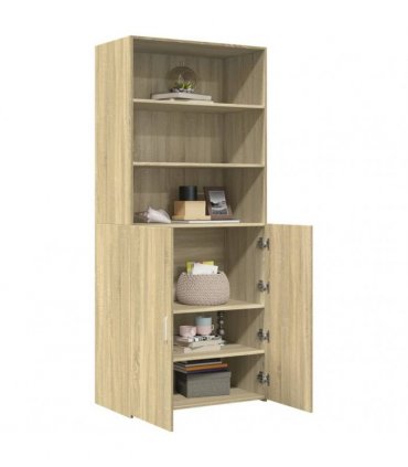 vidaXL Highboard Sonoma Oak 80x42,5x185 cm Engineered Wood