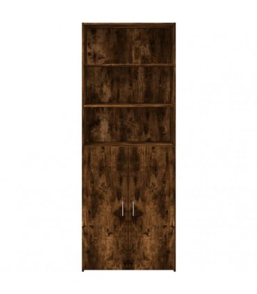 vidaXL Highboard Smoked Oak 80x42,5x185 cm Engineered Wood