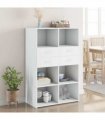 vidaXL Highboard White 80x42,5x124 cm Engineered Wood