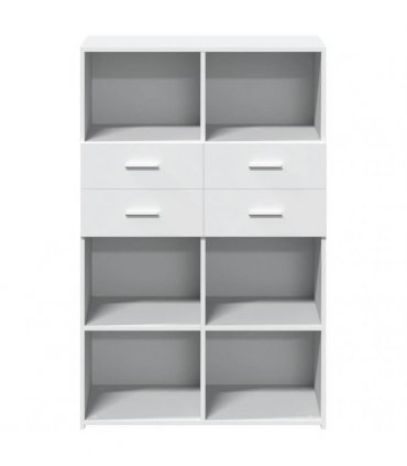 vidaXL Highboard White 80x42,5x124 cm Engineered Wood