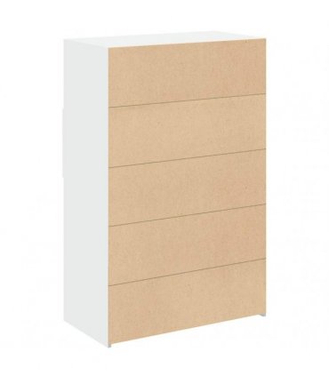 vidaXL Highboard White 80x42,5x124 cm Engineered Wood
