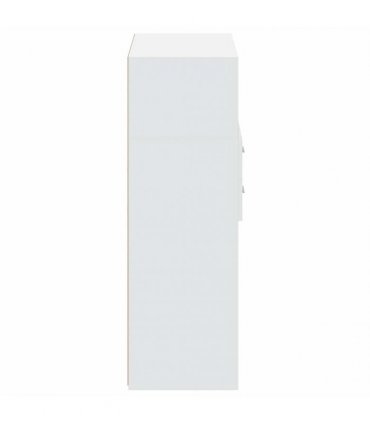 vidaXL Highboard White 80x42,5x124 cm Engineered Wood