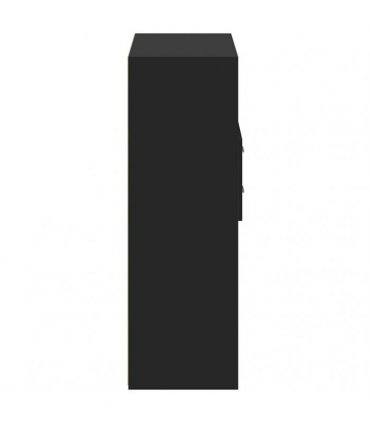 vidaXL Highboard Black 80x42,5x124 cm Engineered Wood