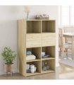 vidaXL Highboard Sonoma Oak 80x42,5x124 cm Engineered Wood