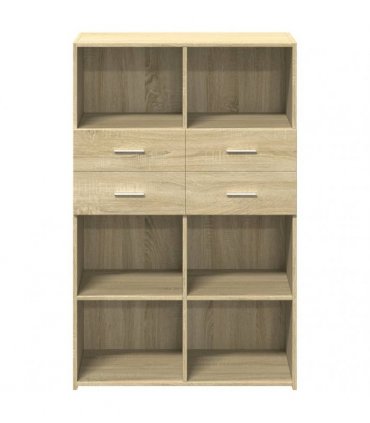 vidaXL Highboard Sonoma Oak 80x42,5x124 cm Engineered Wood