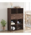 vidaXL Highboard Brown Oak 80x42,5x124 cm Engineered Wood