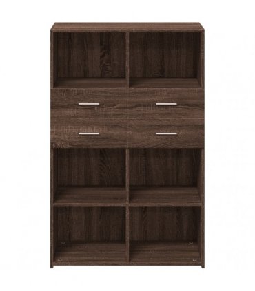 vidaXL Highboard Brown Oak 80x42,5x124 cm Engineered Wood