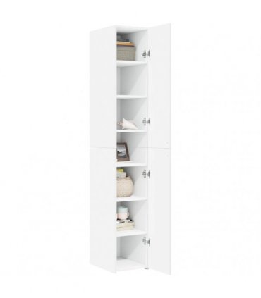 vidaXL Highboard White 30x42,5x185 cm Engineered Wood