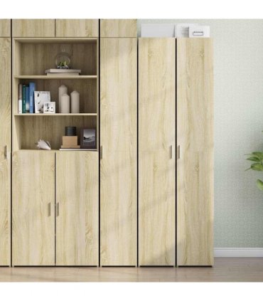 vidaXL Highboard Sonoma Oak 30x42,5x185 cm Engineered Wood