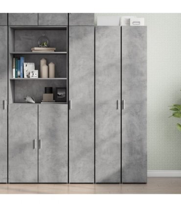 vidaXL Highboard Concrete Grey 30x42,5x185 cm Engineered Wood