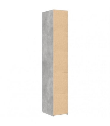 vidaXL Highboard Concrete Grey 30x42,5x185 cm Engineered Wood