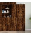 vidaXL Highboard Smoked Oak 30x42,5x185 cm Engineered Wood