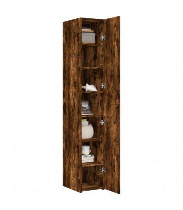 vidaXL Highboard Smoked Oak 30x42,5x185 cm Engineered Wood
