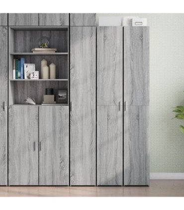 vidaXL Highboard Grey Sonoma 30x42,5x185 cm Engineered Wood