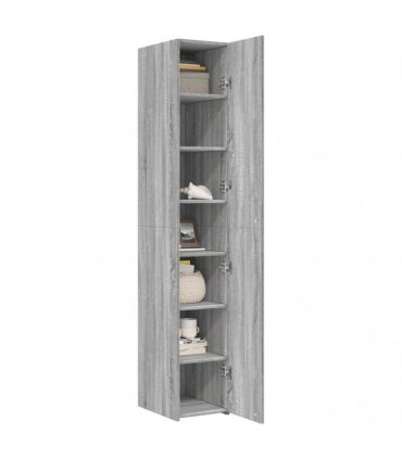 vidaXL Highboard Grey Sonoma 30x42,5x185 cm Engineered Wood