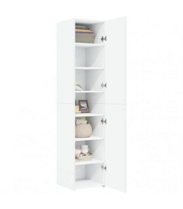 vidaXL Highboard White 40x42,5x185 cm Engineered Wood