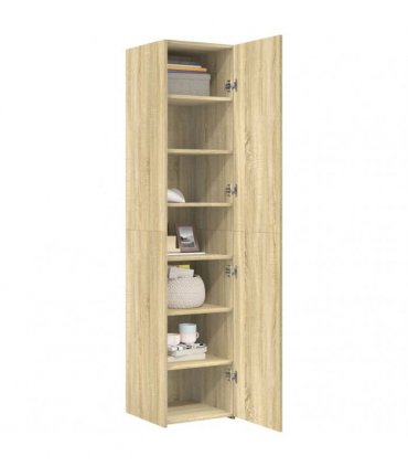 vidaXL Highboard Sonoma Oak 40x42,5x185 cm Engineered Wood