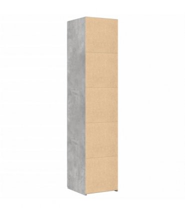 vidaXL Highboard Concrete Grey 40x42,5x185 cm Engineered Wood