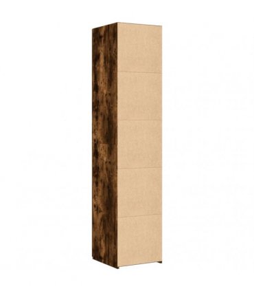 vidaXL Highboard Smoked Oak 40x42,5x185 cm Engineered Wood