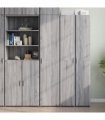 vidaXL Highboard Grey Sonoma 40x42,5x185 cm Engineered Wood