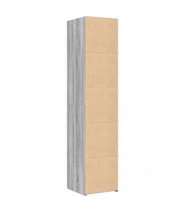 vidaXL Highboard Grey Sonoma 40x42,5x185 cm Engineered Wood