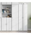 vidaXL Highboard White 45x42,5x185 cm Engineered Wood