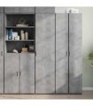 vidaXL Highboard Concrete Grey 45x42,5x185 cm Engineered Wood