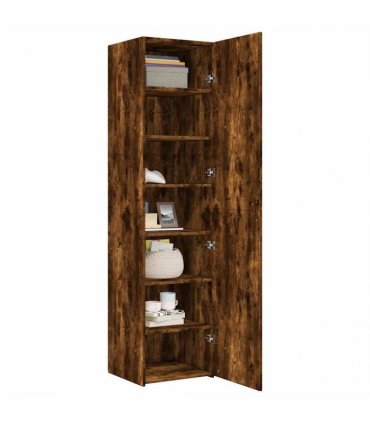 vidaXL Highboard Smoked Oak 45x42,5x185 cm Engineered Wood