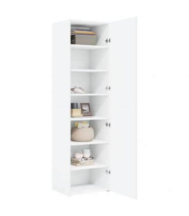 vidaXL Highboard White 50x42,5x185 cm Engineered Wood