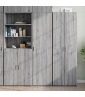 vidaXL Highboard Grey Sonoma 50x42,5x185 cm Engineered Wood