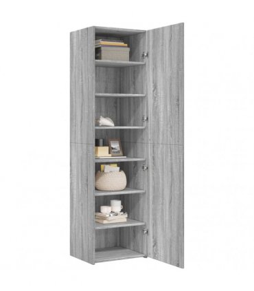 vidaXL Highboard Grey Sonoma 50x42,5x185 cm Engineered Wood